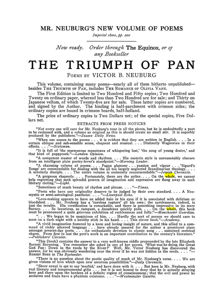 Original scan of The Equinox (Volume III, Number I), PDF page 458
