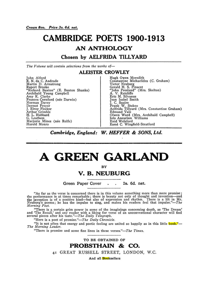 Original scan of The Equinox (Volume III, Number I), PDF page 460
