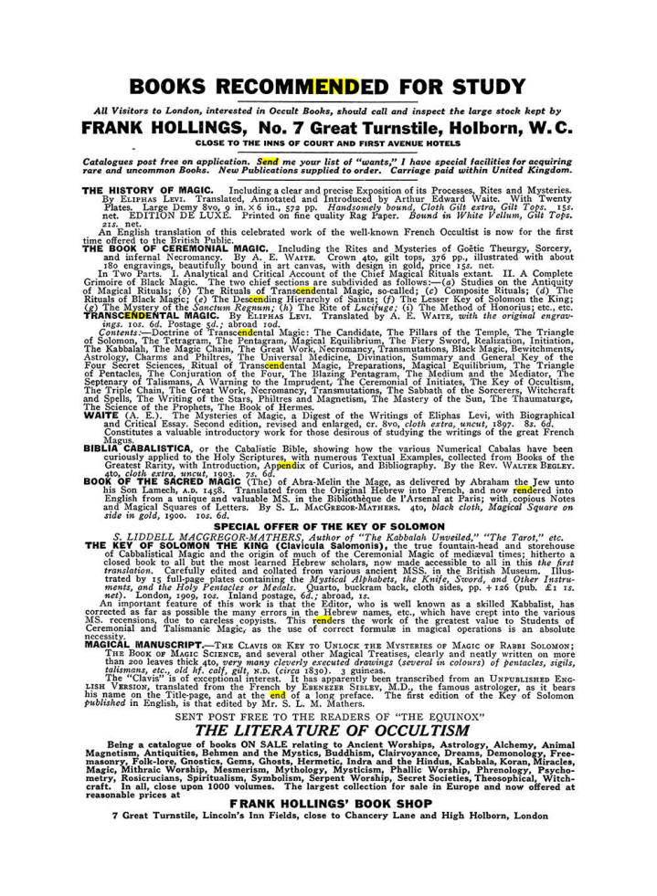 Original scan of The Equinox (Volume III, Number I), PDF page 462