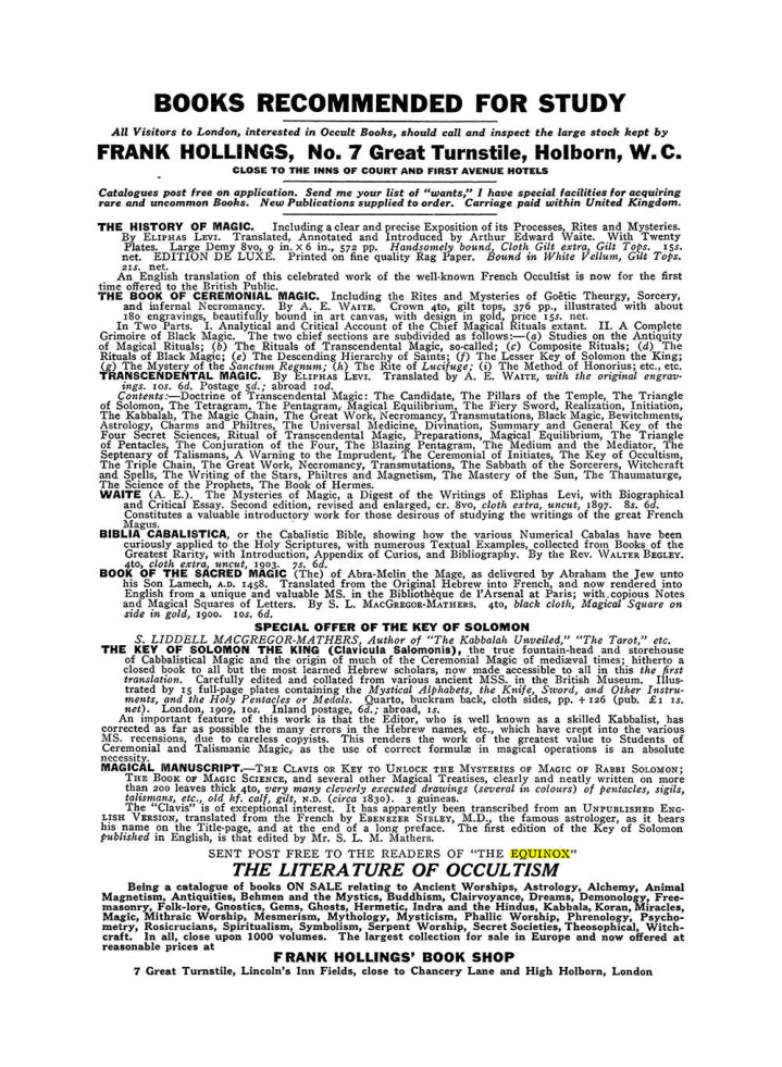 Original scan of The Equinox (Volume III, Number I), PDF page 462