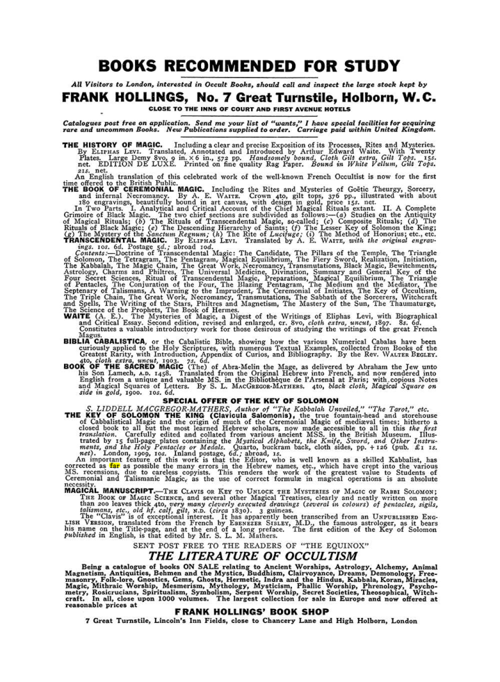 Original scan of The Equinox (Volume III, Number I), PDF page 462