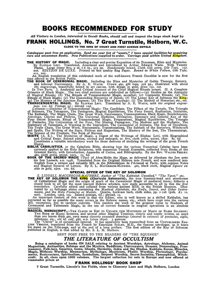 Original scan of The Equinox (Volume III, Number I), PDF page 462