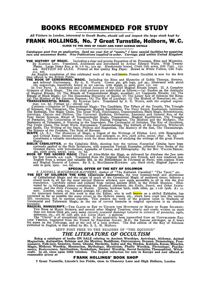 Original scan of The Equinox (Volume III, Number I), PDF page 462