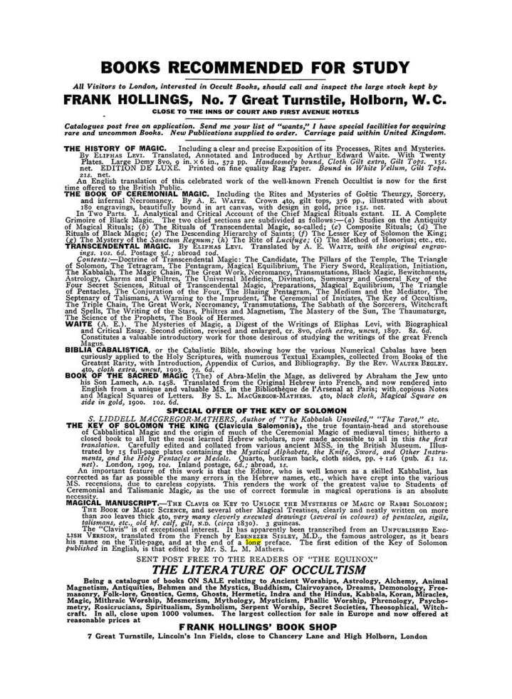 Original scan of The Equinox (Volume III, Number I), PDF page 462