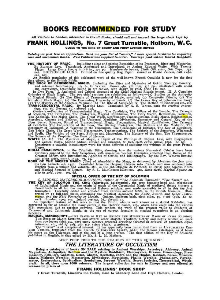 Original scan of The Equinox (Volume III, Number I), PDF page 462