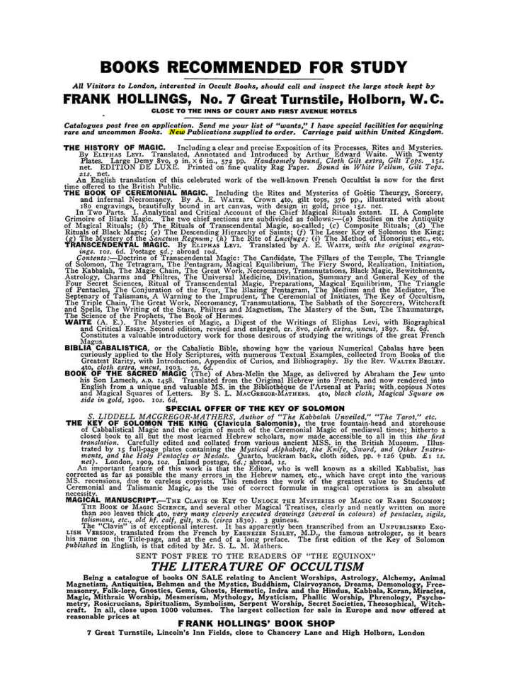 Original scan of The Equinox (Volume III, Number I), PDF page 462