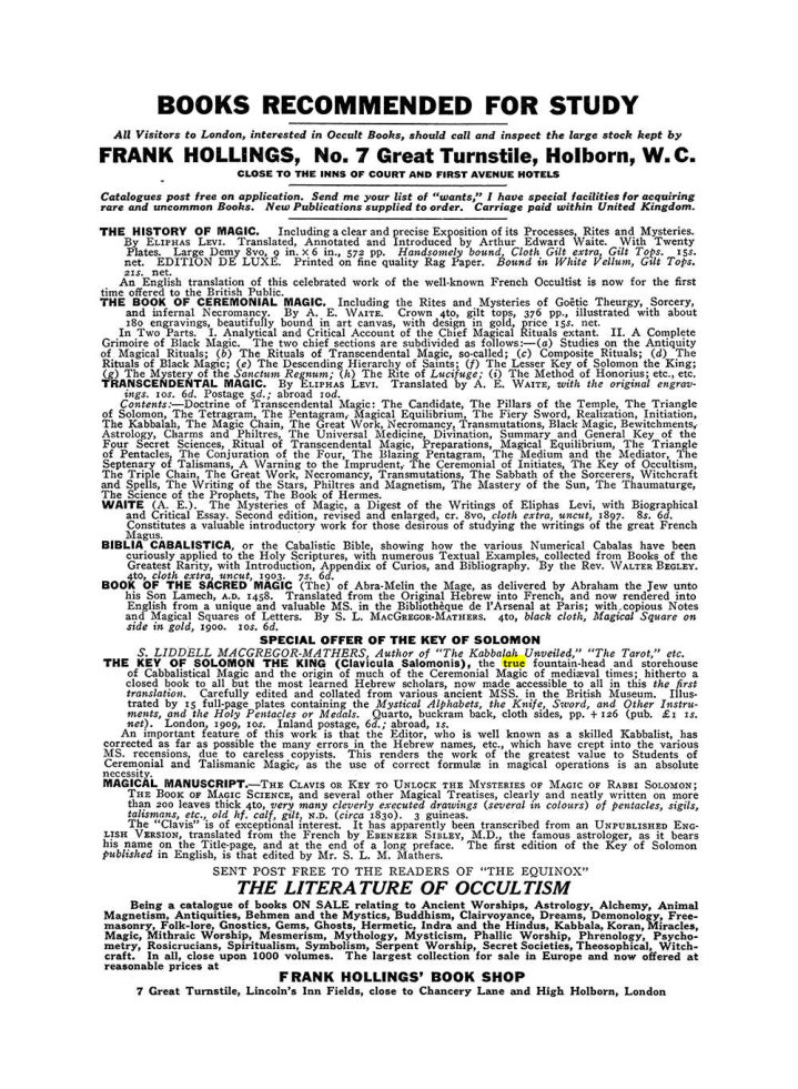Original scan of The Equinox (Volume III, Number I), PDF page 462
