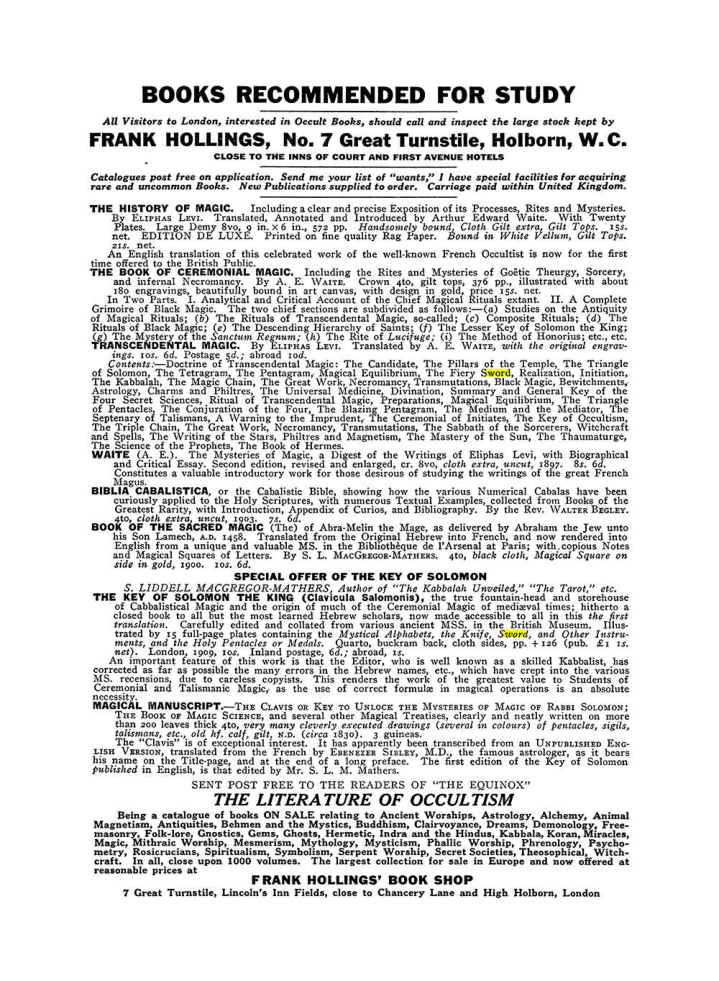 Original scan of The Equinox (Volume III, Number I), PDF page 462