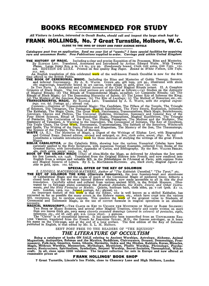 Original scan of The Equinox (Volume III, Number I), PDF page 462