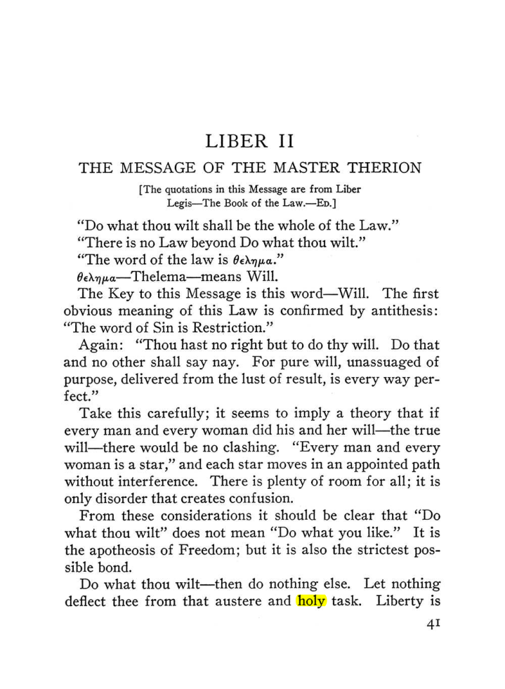 Original scan of The Equinox (Volume III, Number I), PDF page 47