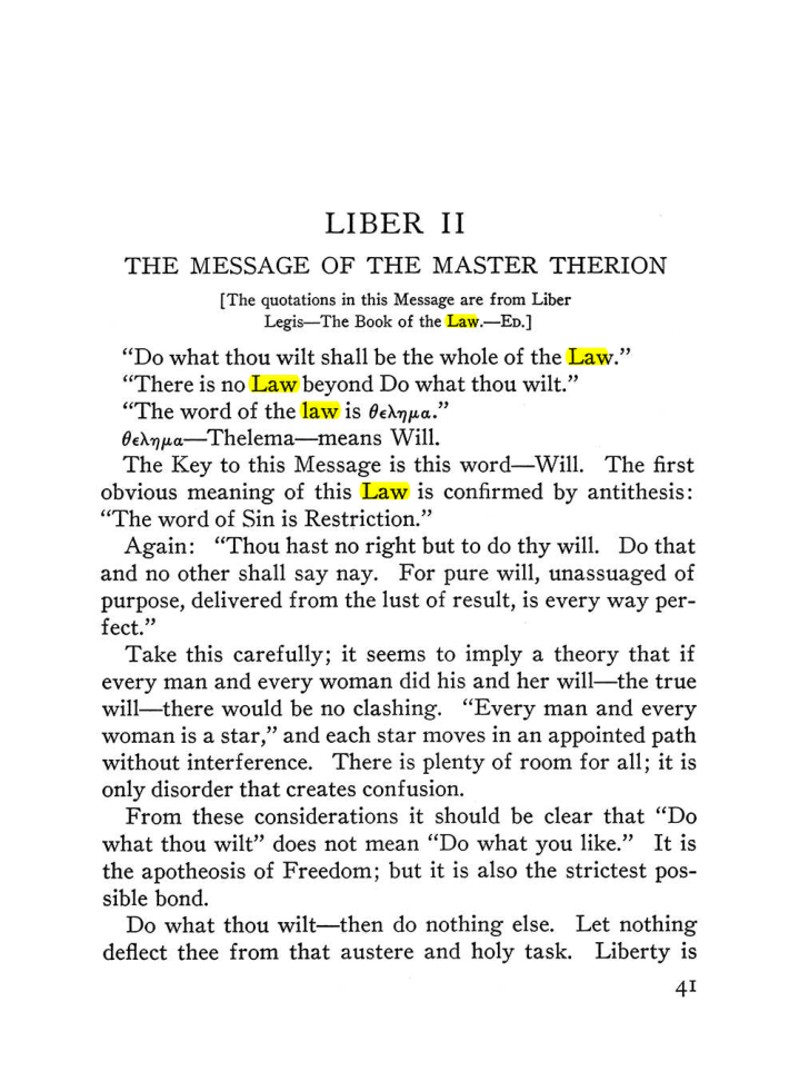 Original scan of The Equinox (Volume III, Number I), PDF page 47