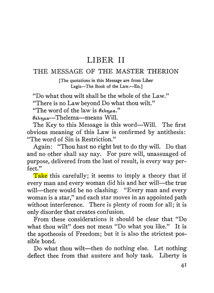 Original scan of The Equinox (Volume III, Number I), PDF page 47