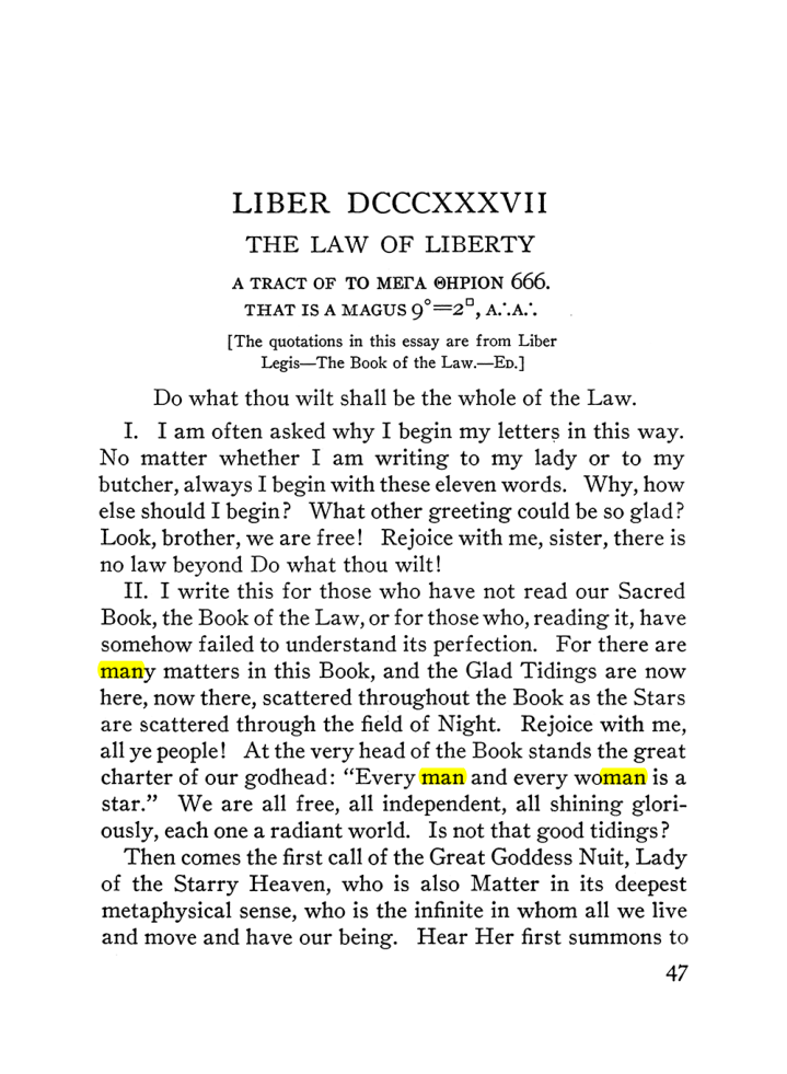 Original scan of The Equinox (Volume III, Number I), PDF page 53