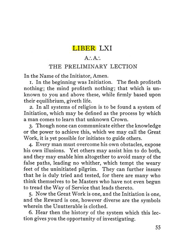 Original scan of The Equinox (Volume III, Number I), PDF page 61