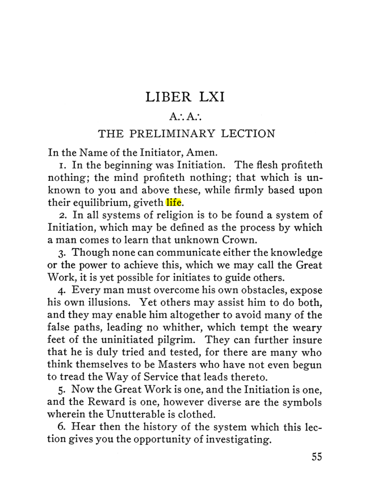 Original scan of The Equinox (Volume III, Number I), PDF page 61