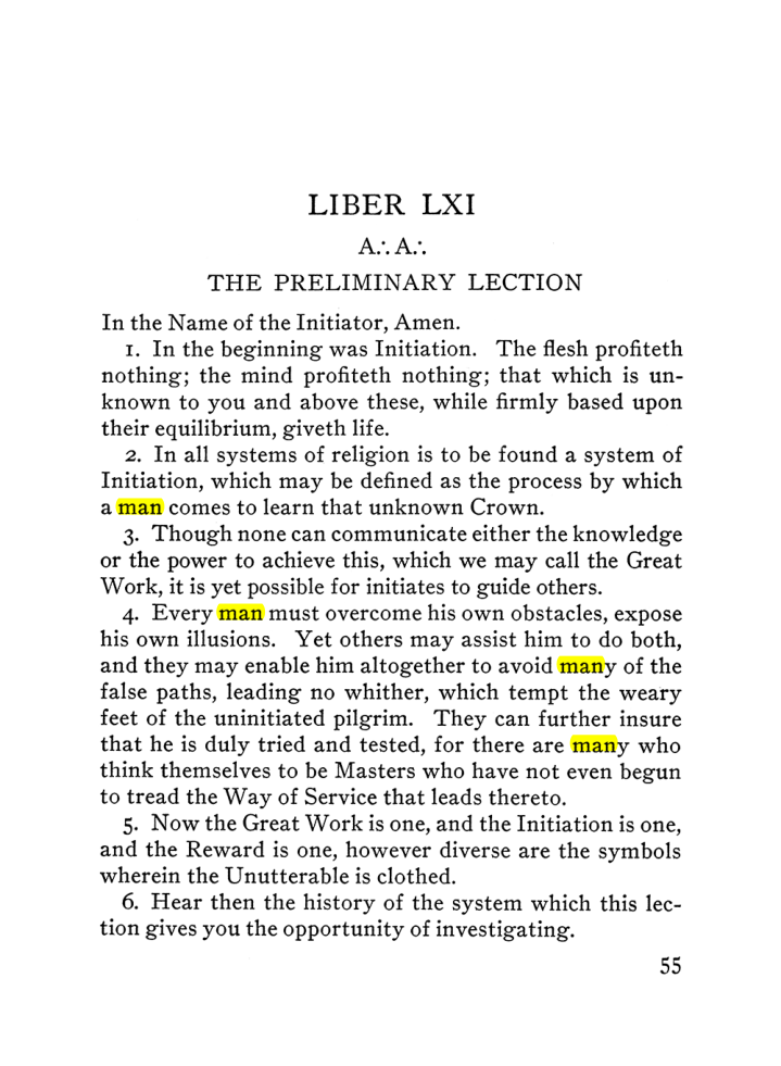 Original scan of The Equinox (Volume III, Number I), PDF page 61