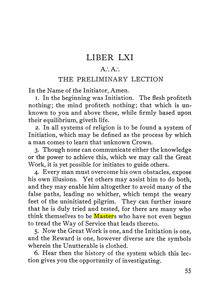 Original scan of The Equinox (Volume III, Number I), PDF page 61