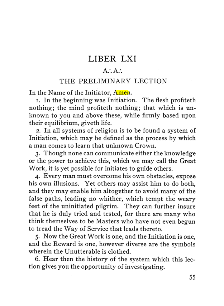 Original scan of The Equinox (Volume III, Number I), PDF page 61
