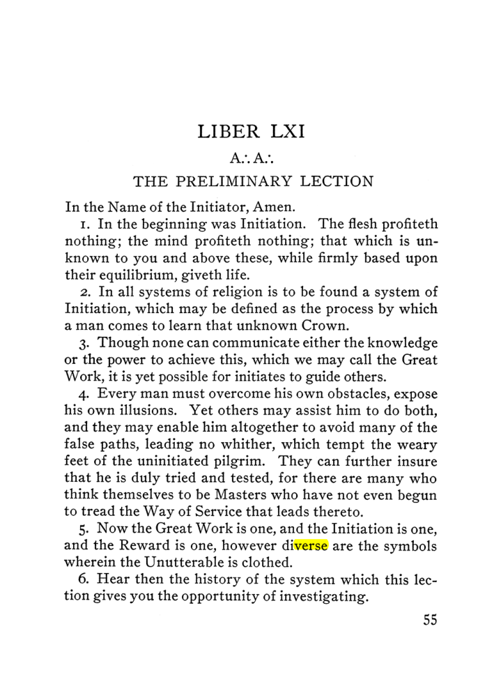 Original scan of The Equinox (Volume III, Number I), PDF page 61