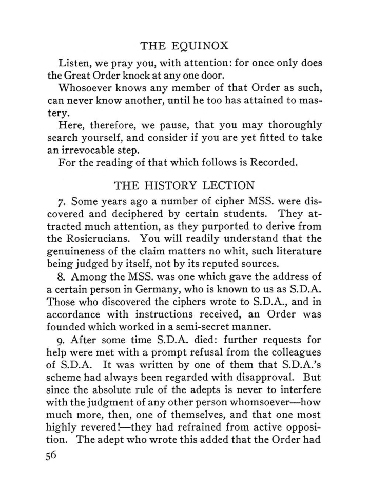 Original scan of The Equinox (Volume III, Number I), PDF page 62