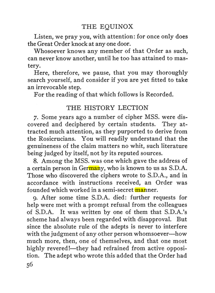 Original scan of The Equinox (Volume III, Number I), PDF page 62