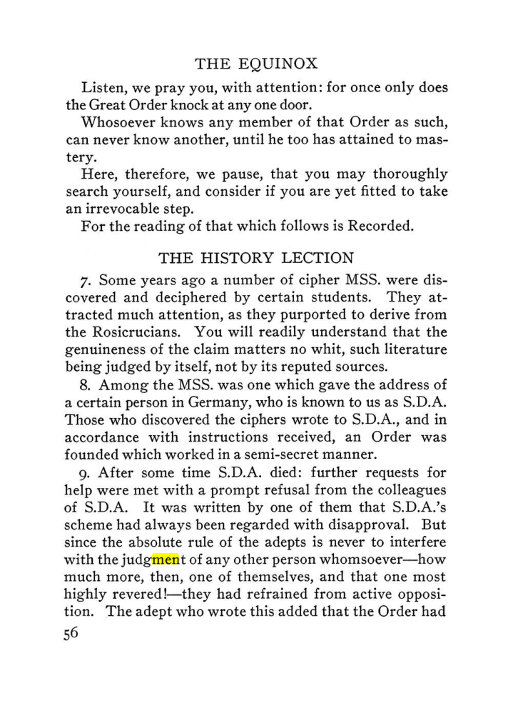 Original scan of The Equinox (Volume III, Number I), PDF page 62