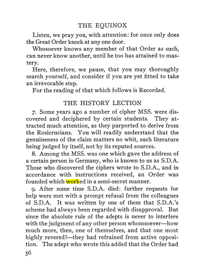 Original scan of The Equinox (Volume III, Number I), PDF page 62