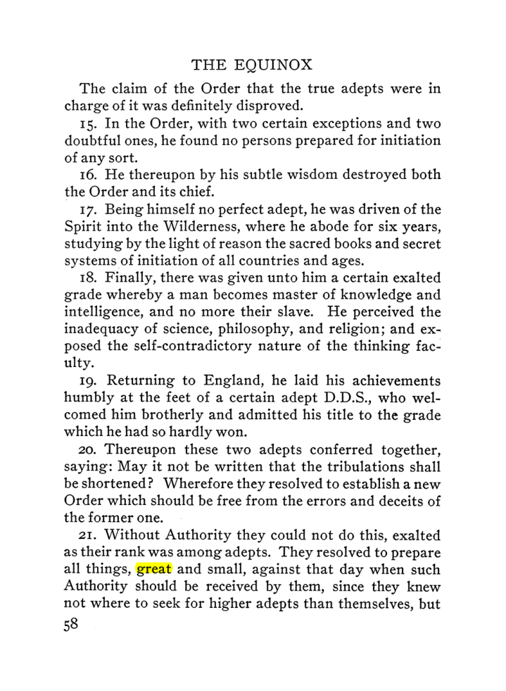 Original scan of The Equinox (Volume III, Number I), PDF page 64