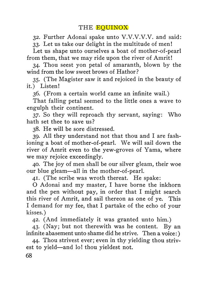Original scan of The Equinox (Volume III, Number I), PDF page 74