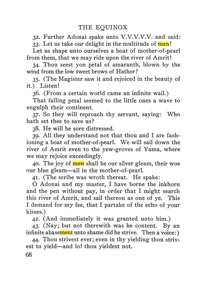 Original scan of The Equinox (Volume III, Number I), PDF page 74
