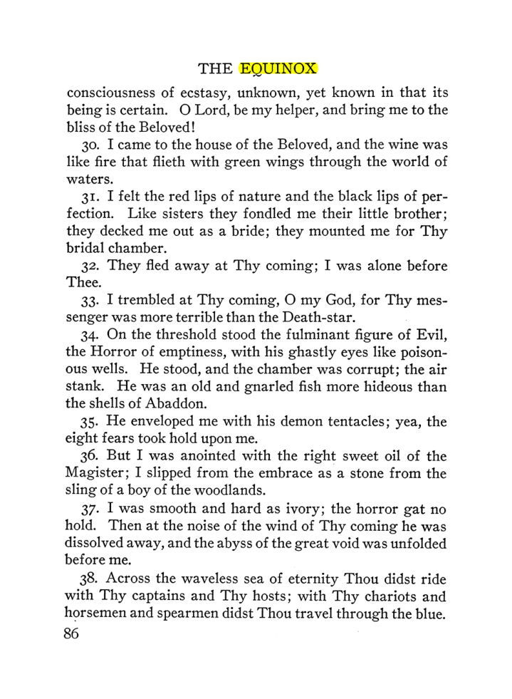 Original scan of The Equinox (Volume III, Number I), PDF page 92