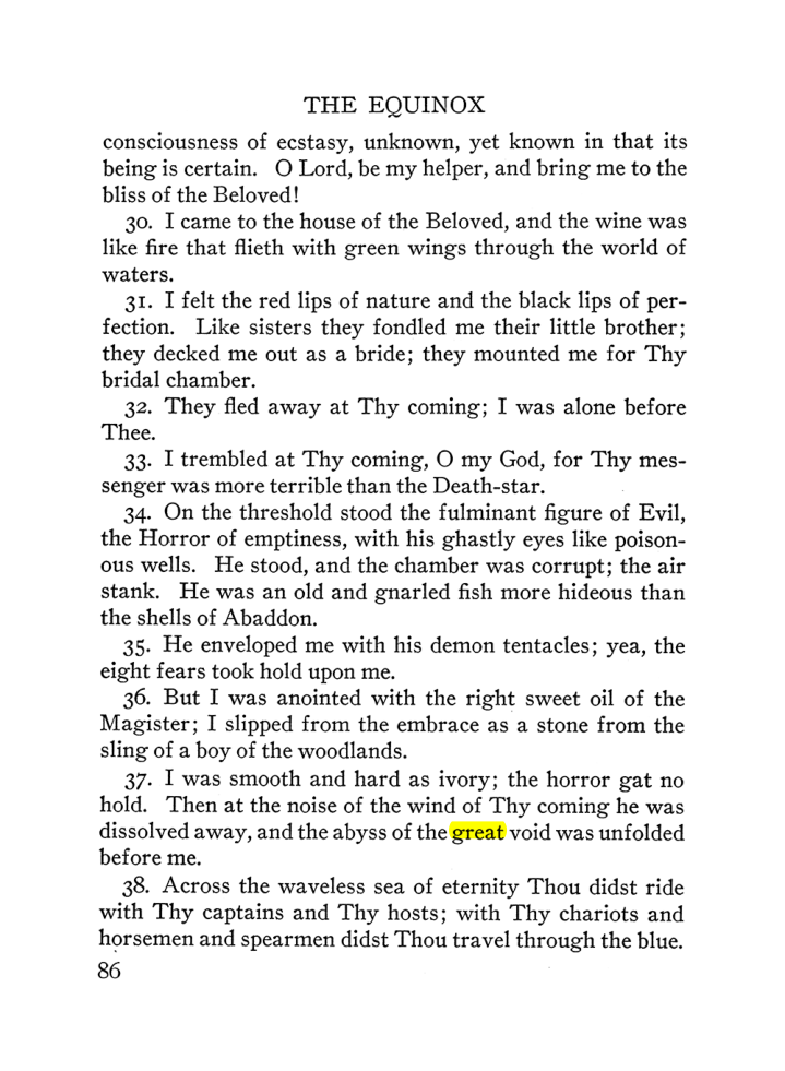 Original scan of The Equinox (Volume III, Number I), PDF page 92