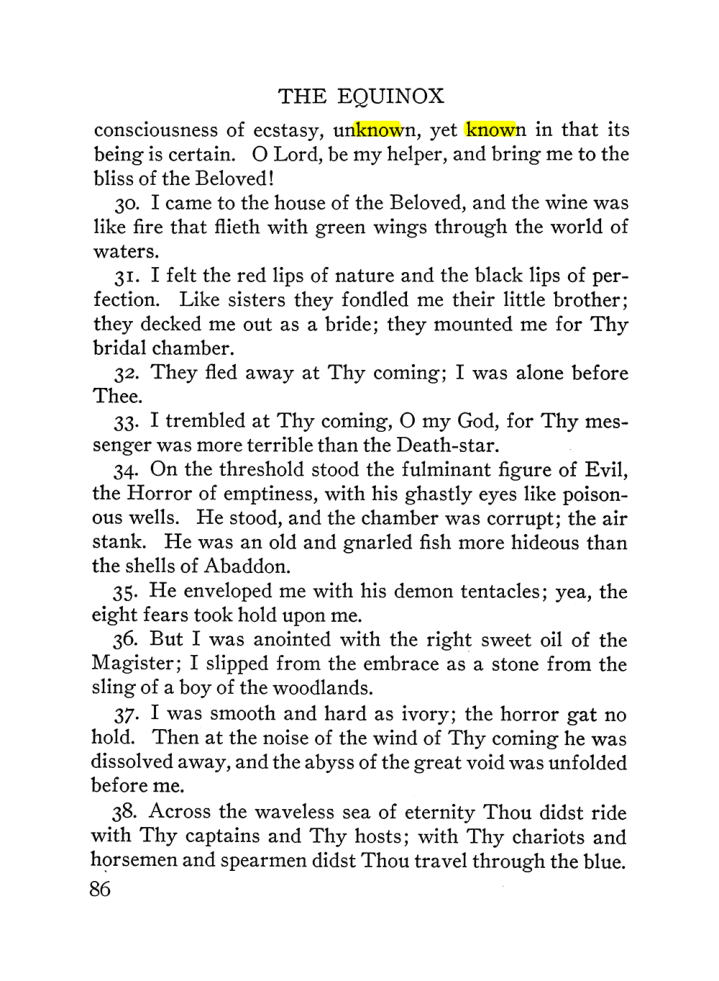 Original scan of The Equinox (Volume III, Number I), PDF page 92