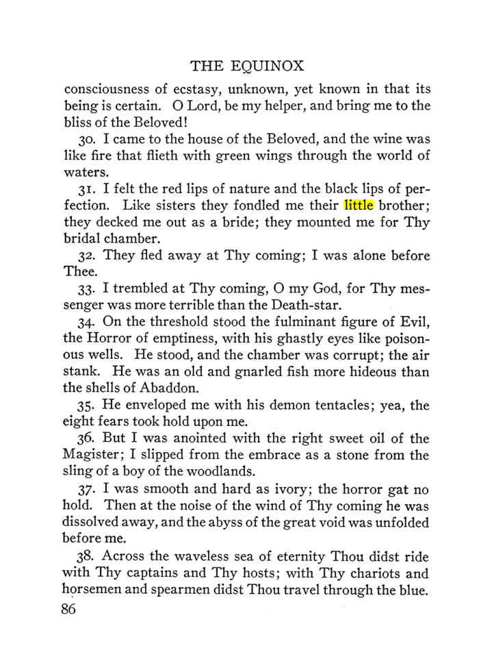 Original scan of The Equinox (Volume III, Number I), PDF page 92