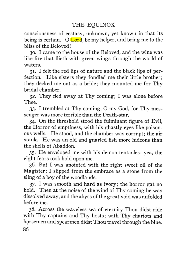 Original scan of The Equinox (Volume III, Number I), PDF page 92