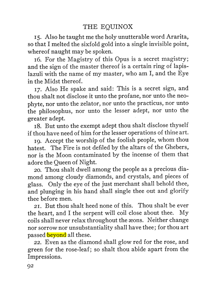 Original scan of The Equinox (Volume III, Number I), PDF page 98