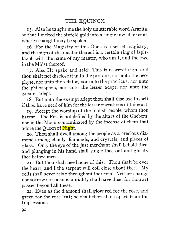 Original scan of The Equinox (Volume III, Number I), PDF page 98