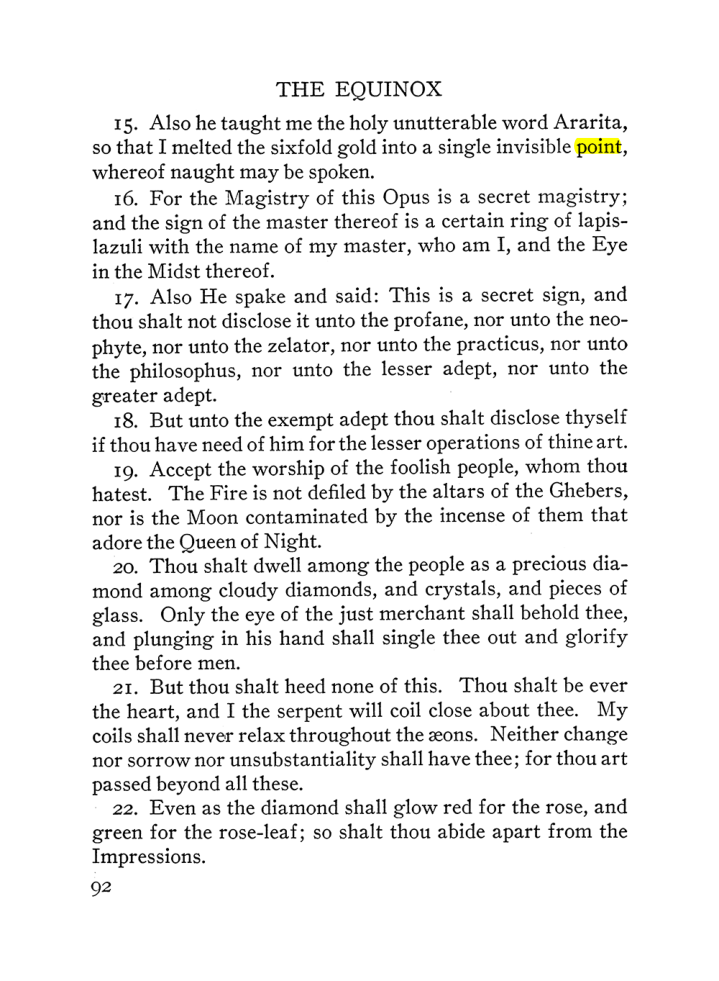 Original scan of The Equinox (Volume III, Number I), PDF page 98