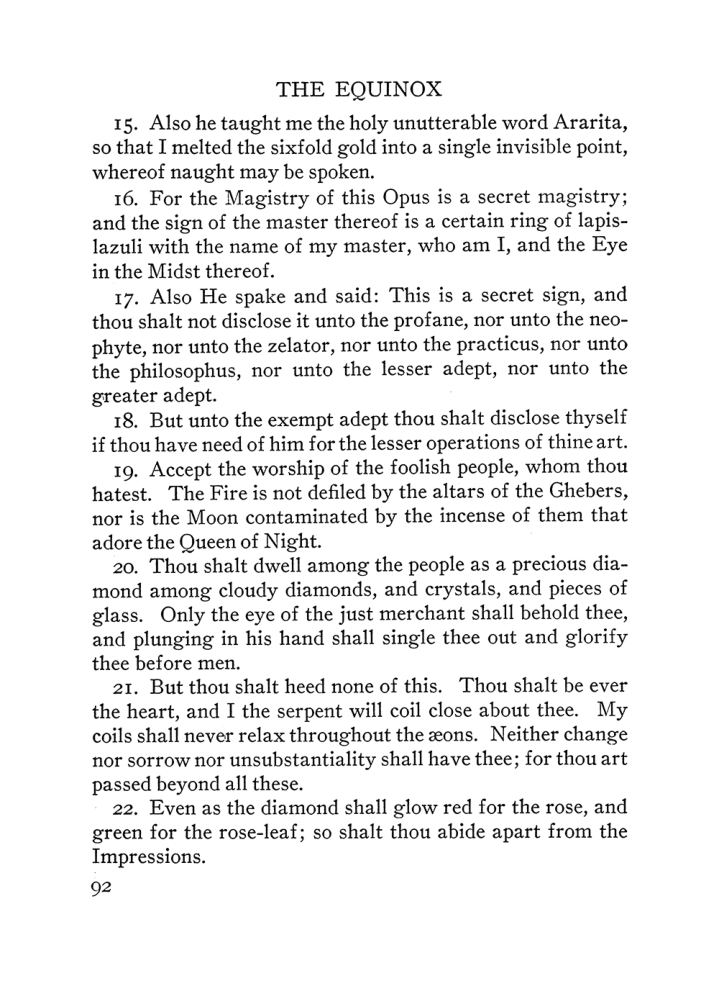 Original scan of The Equinox (Volume III, Number I), PDF page 98