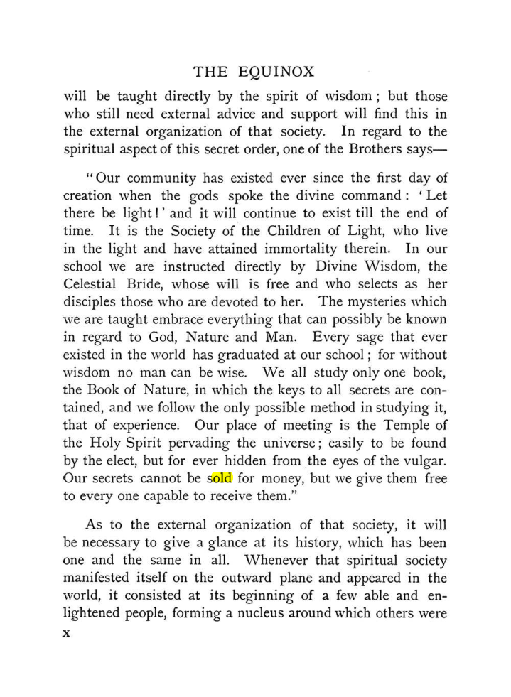 Original scan of The Equinox (Volume I, Number X), PDF page 10