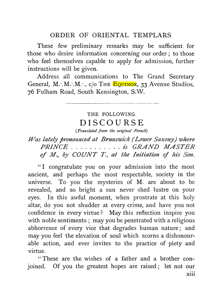 Original scan of The Equinox (Volume I, Number X), PDF page 13