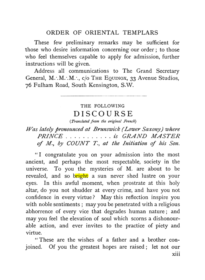 Original scan of The Equinox (Volume I, Number X), PDF page 13