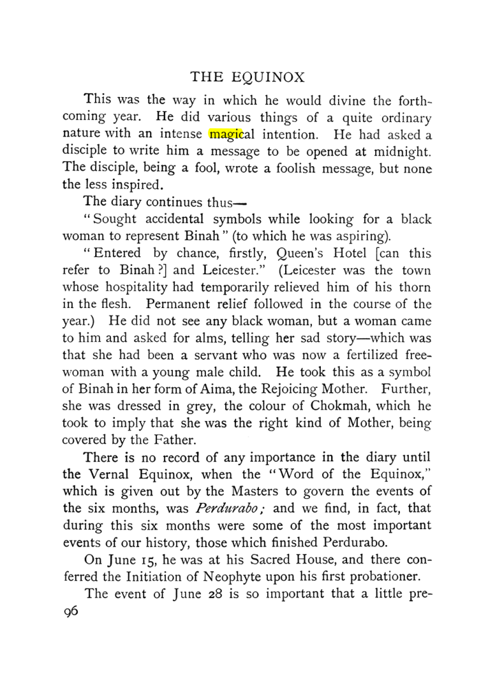 Original scan of The Equinox (Volume I, Number X), PDF page 136