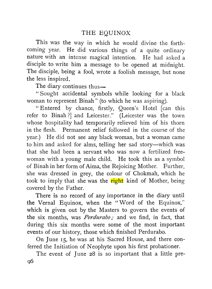 Original scan of The Equinox (Volume I, Number X), PDF page 136
