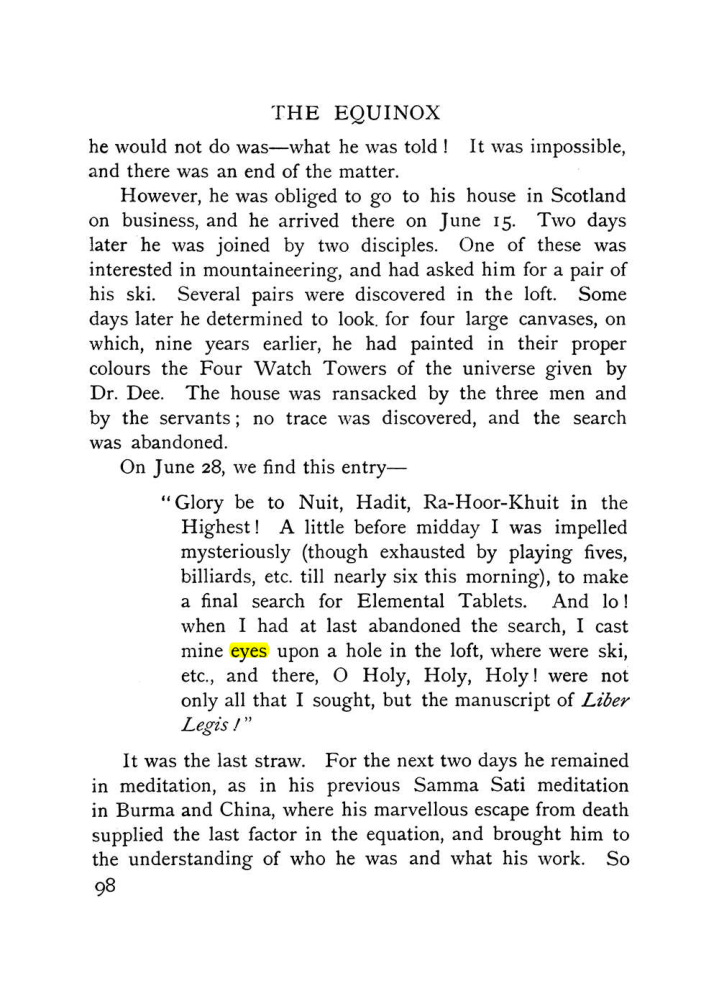 Original scan of The Equinox (Volume I, Number X), PDF page 138