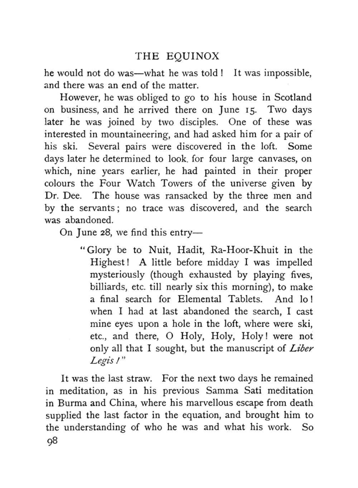 Original scan of The Equinox (Volume I, Number X), PDF page 138