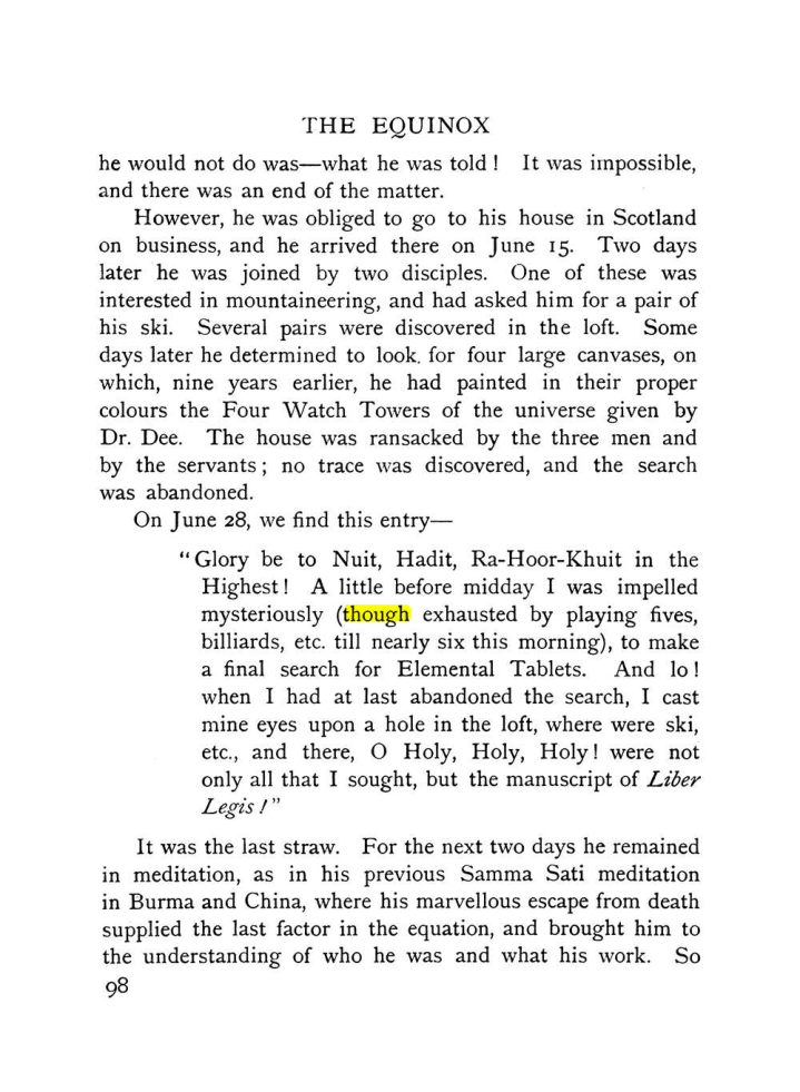 Original scan of The Equinox (Volume I, Number X), PDF page 138