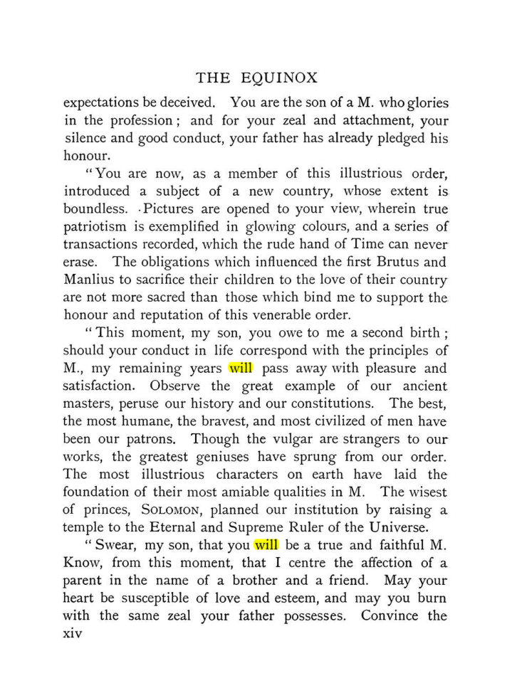Original scan of The Equinox (Volume I, Number X), PDF page 14