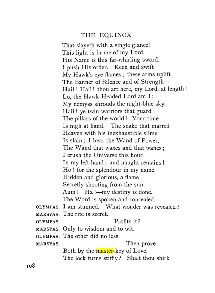 Original scan of The Equinox (Volume I, Number X), PDF page 148