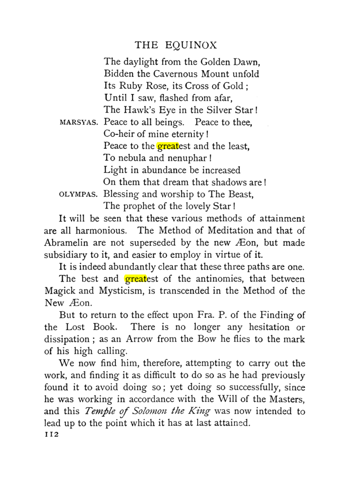 Original scan of The Equinox (Volume I, Number X), PDF page 152